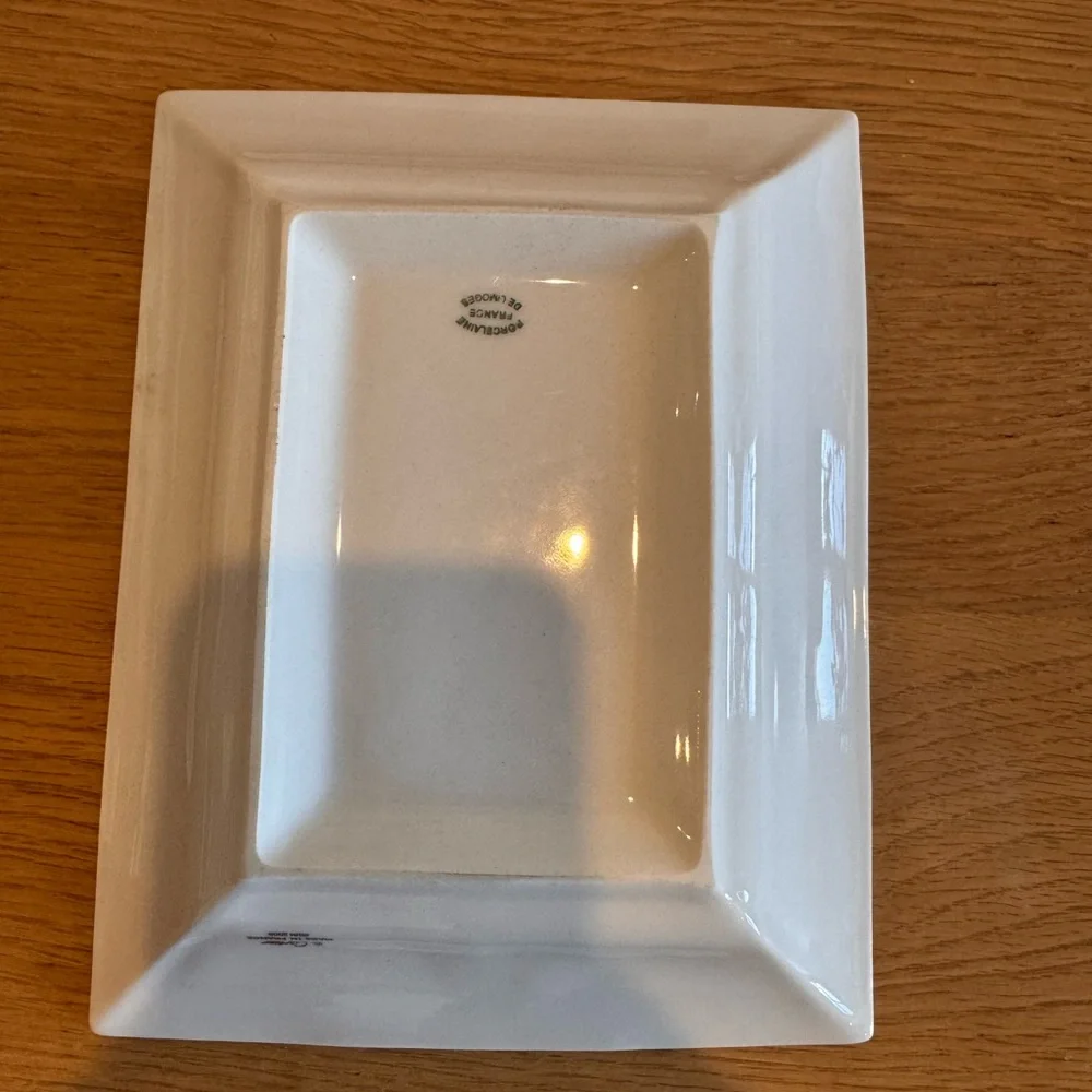 Cartier Black and White Vanity Tray with Silver Trim